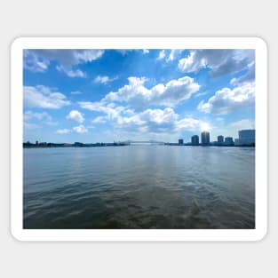 Cruising the Mississippi on the Creole Queen Paddlewheeler Sticker